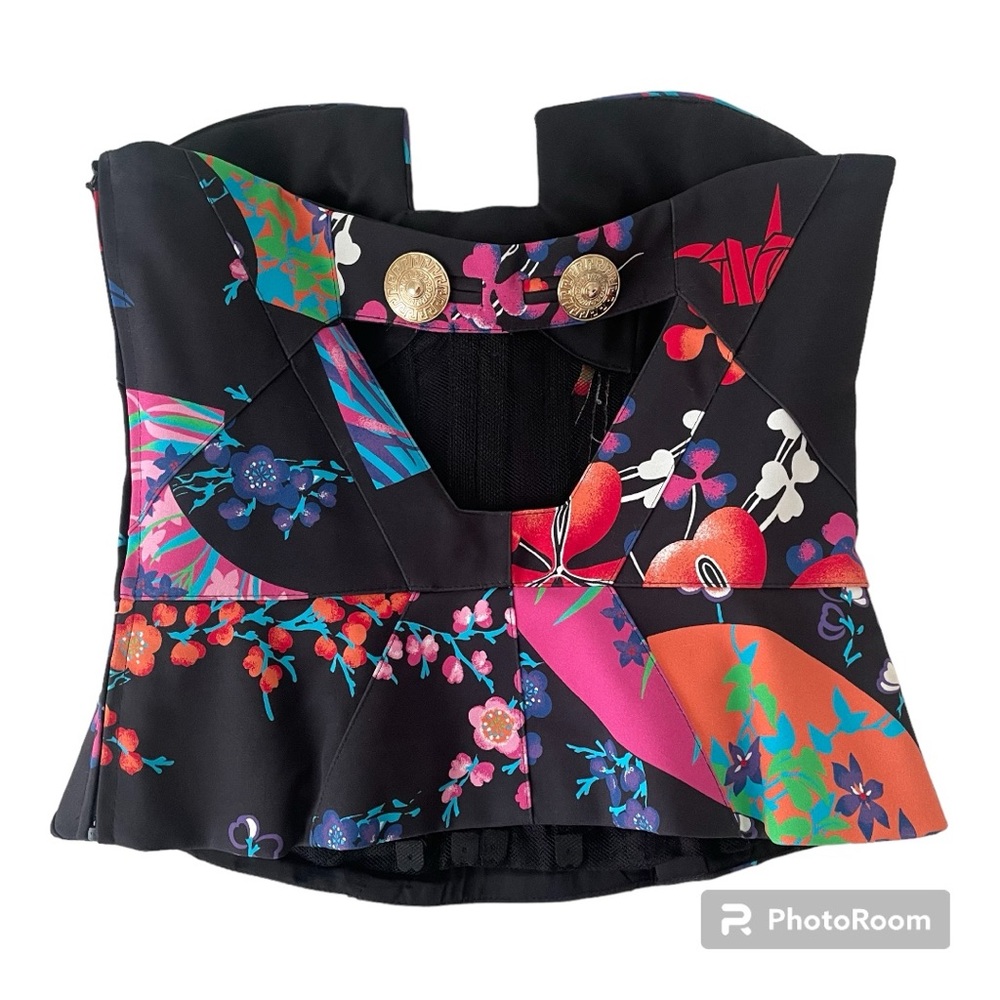 Versace x H&M Silk Corset Top - Picture 2 of 12